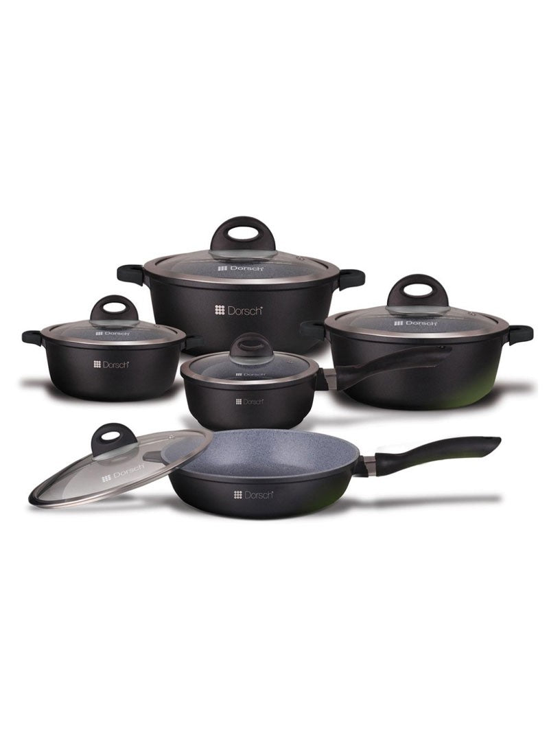 Dorsch 10 Pcs Die-Cast Aluminum Cookware Set