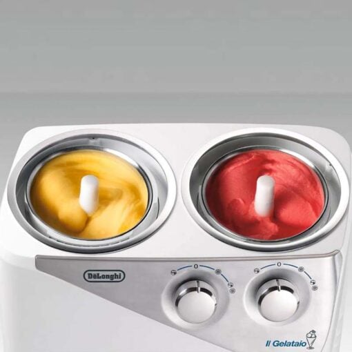 DeLonghi Ice Cream Maker ICK8000 Gelataio Dual Compressor 2.4L Stainless