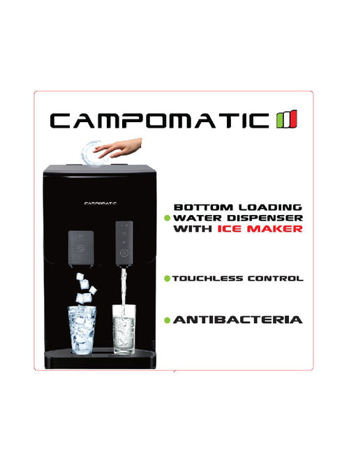 Campomatic Bottom Loading Water Dispenser with Ice Maker | Touchless |