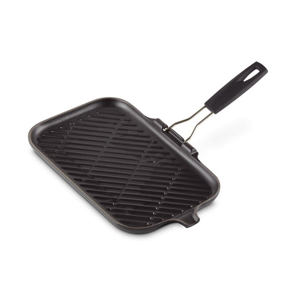 Le Creuset Rectangular Grill 36x20cm – Matte Black Cast Iron