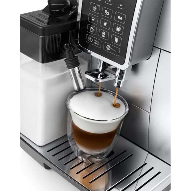 De'Longhi Dinamica ECAM 350.75.S Bean-to-Cup Machine 15-Bar Auto Milk Silver