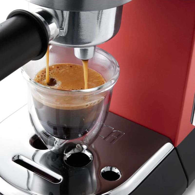 DeLonghi Dedica Style Espresso Machine 15 Bar 1300W Metallic Red EC685.R