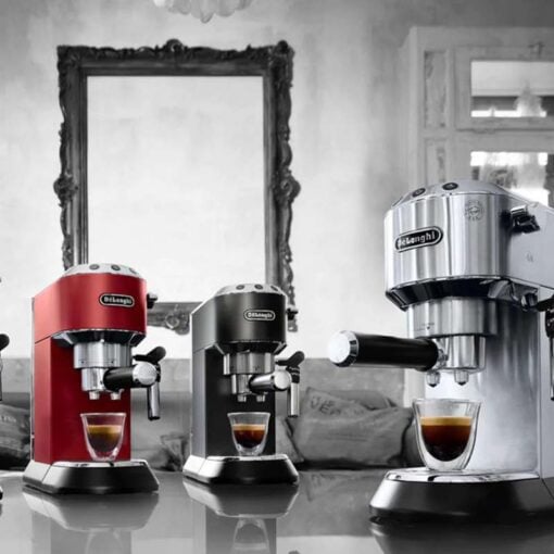 DeLonghi Dedica Style Espresso Machine 15 Bar 1300W Metallic Red EC685.R