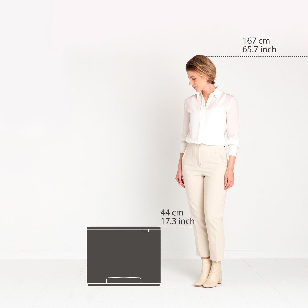 Brabantia Bo Pedal Bin 36L – Matt Steel Fingerprint Proof