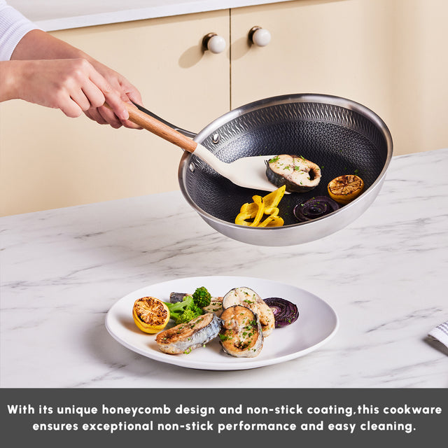 Karaca 5-Ply PowerSteel 7-Piece Cookware Set - Surgical Grade 316+ Stainless Steel - Induction Ready