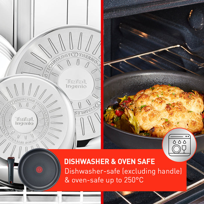 Tefal Ingenio Preference 12pc Stainless Steel Set Induction