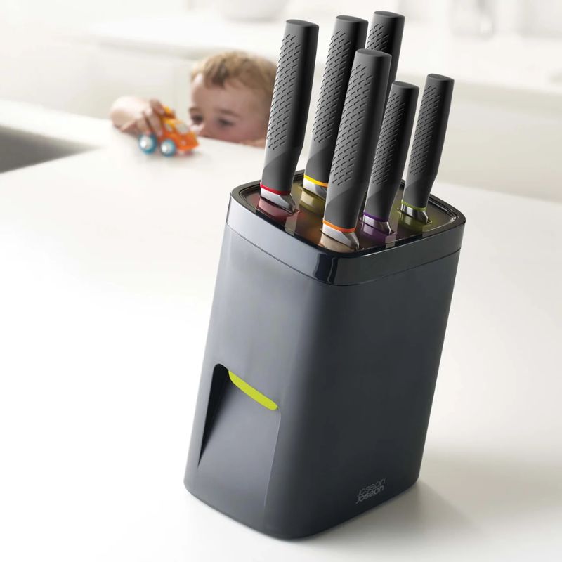 Joseph Joseph Lockblock Black Knife Block Set