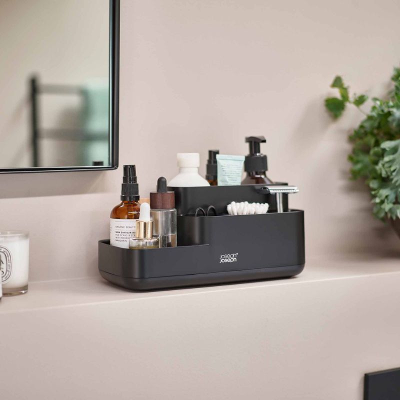 Joseph Joseph Easystore Matt Black Bathroom Storage Caddy