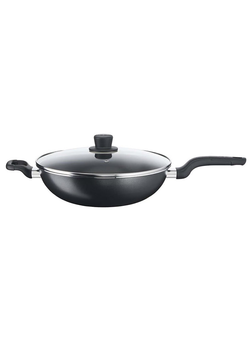 Tefal Cook Easy Black Wokpan 36+ Glass Lid