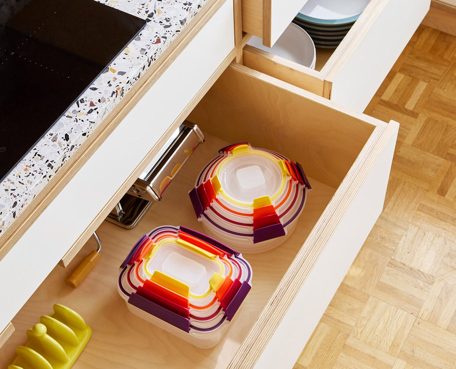Joseph Joseph Nest Lock 8 Piece Food Container Set Airtight Leakproof