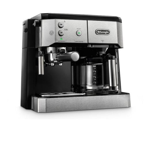 DeLonghi Combi Coffee Machine BCO421.S 15 Bar Espresso & Drip 10 Cup Silver