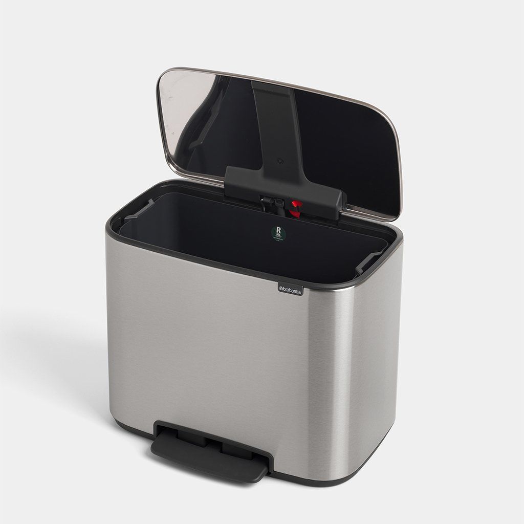 Brabantia Bo Pedal Bin 36L – Matt Steel Fingerprint Proof