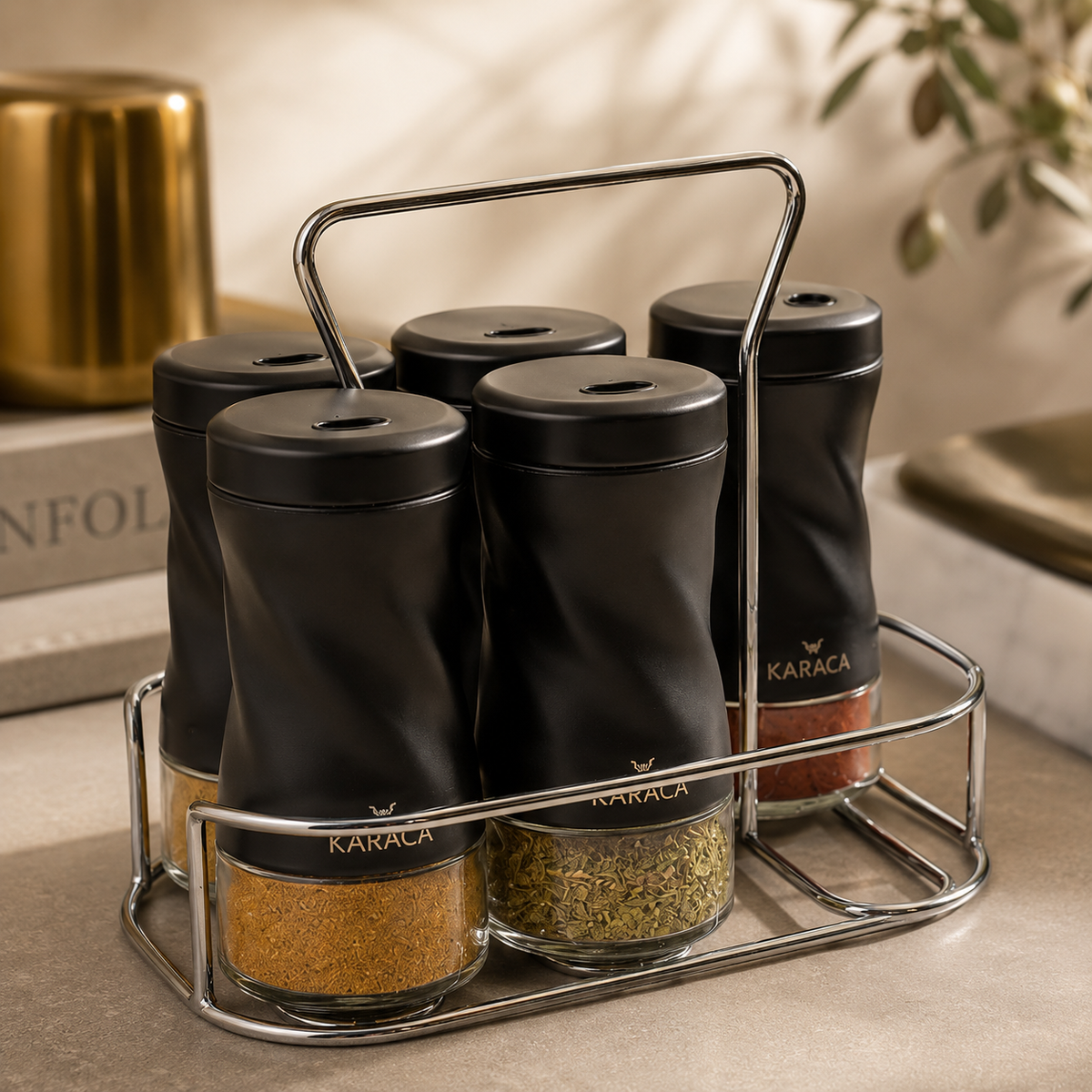 Karaca Tottori 7-Piece Rectangular Spice Set Lebanon