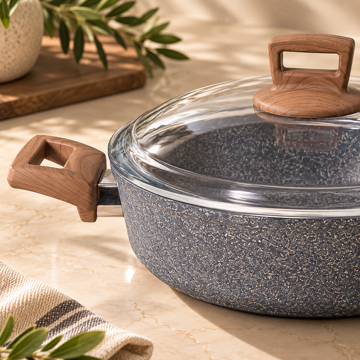 Karaca Silver Stone Bio Granite 24 cm 2.6 Lt Pot Lebanon