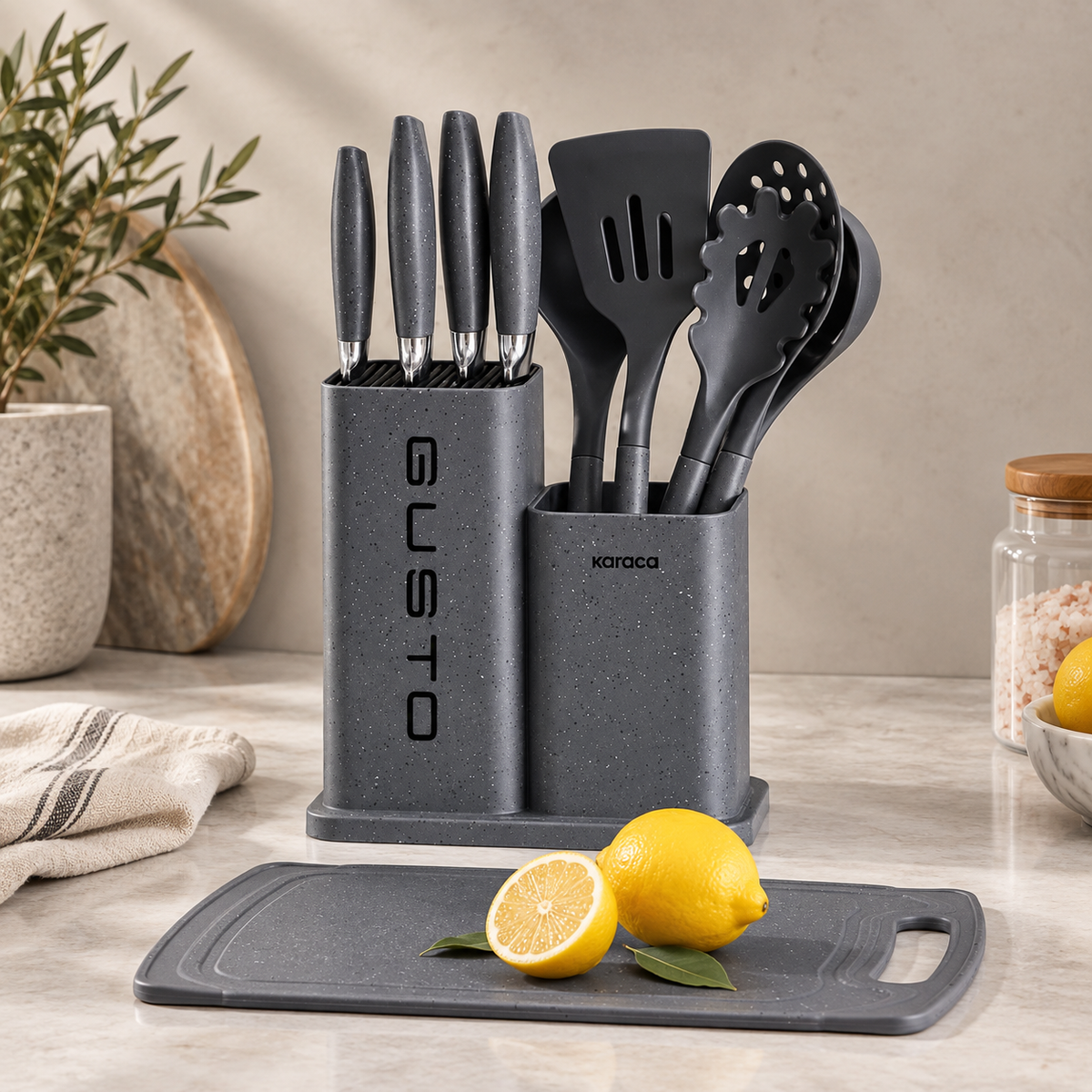 Karaca Gusto 12-Piece Knife & Kitchen Utensil Set Lebanon