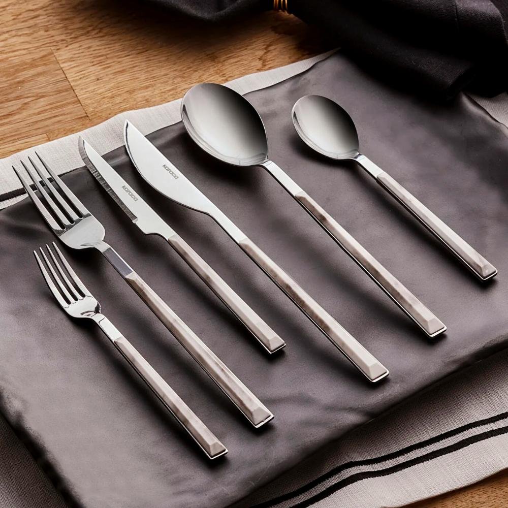 Karaca Leda 36-Piece 6-Person Cutlery Set