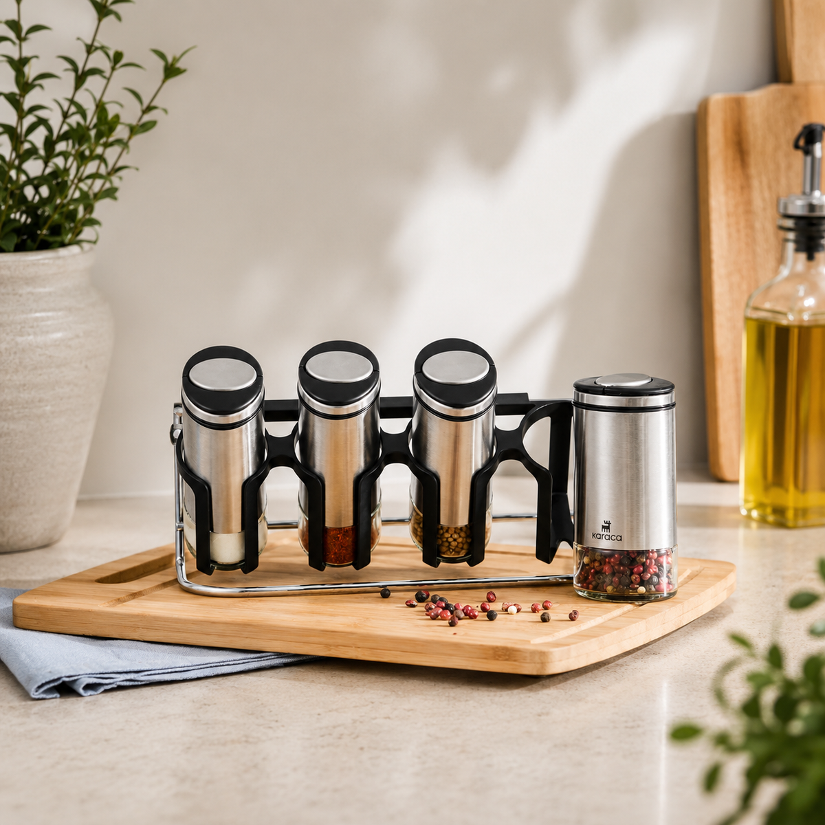 Karaca Walter Inox Line 4-Piece Spice Set Lebanon