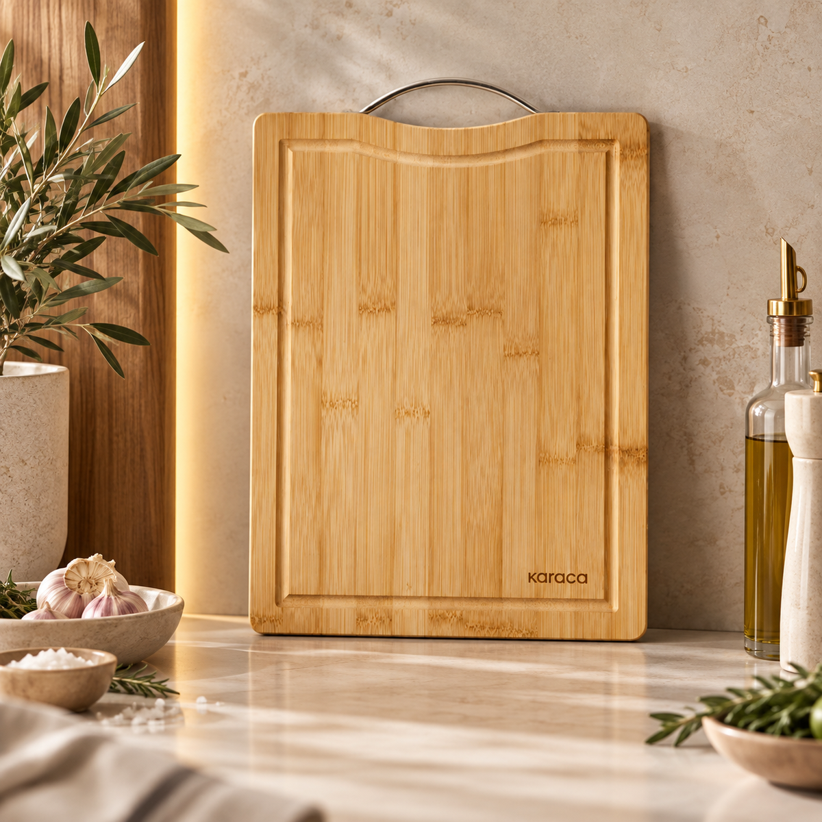 Karaca Owen Bamboo 28x20 cm Cutting Board