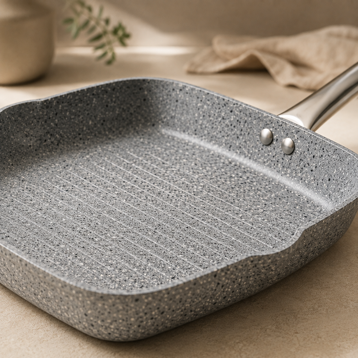 Karaca Biogranit Nare Blue Wok & Grill Pan Set Lebanon