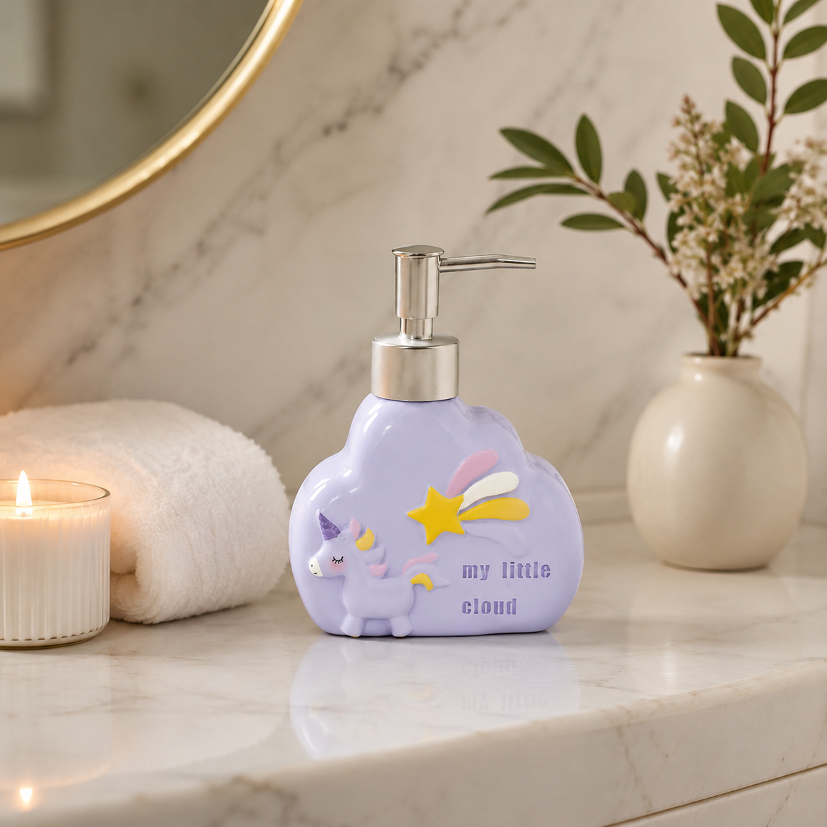 Karaca Home Cloud Children Soap Dispenser bathroom