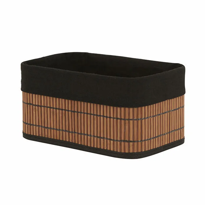 Karaca Home Gillina Bamboo Storage Organizer 28x18x14 cm Natural Wood Basket