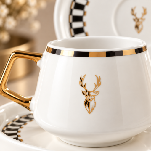 Karaca Aries 2-Piece Coffee Cup Set – 100 ml