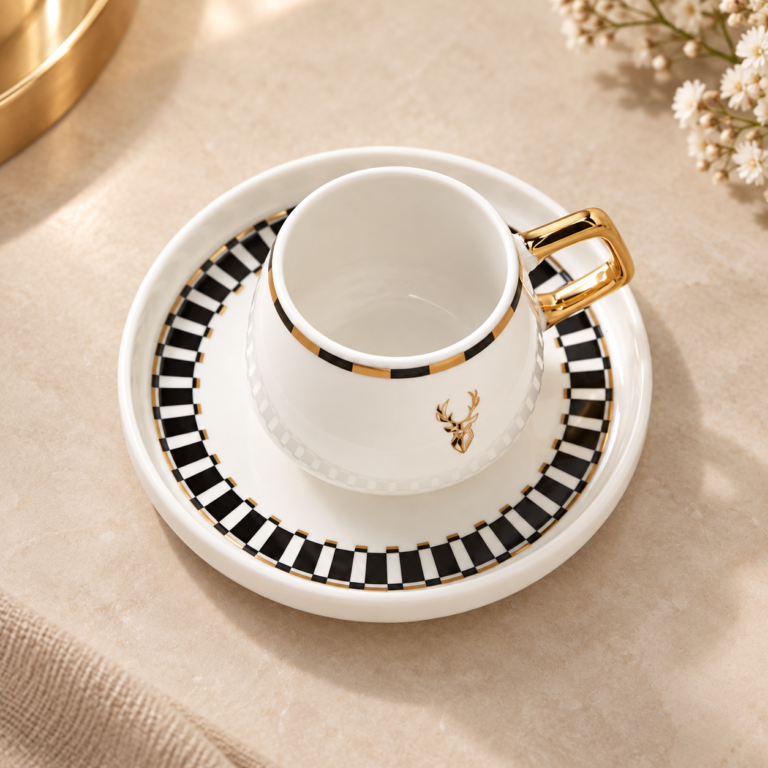 Karaca Aries 2-Piece Coffee Cup Set – 100 ml