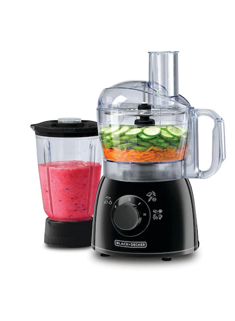 Black & Decker 400W 1.2L Plastic & Stainless Steel Food Processor