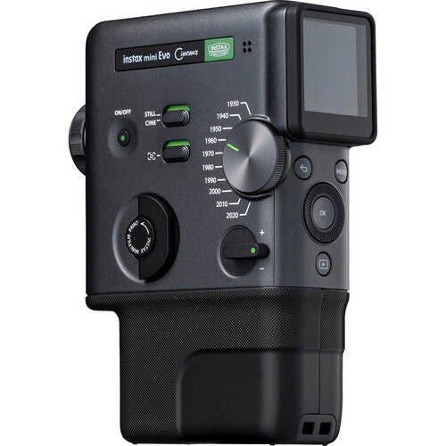 Fujifilm Instax Mini Evo Cinema Hybrid Camera Video QR Print Super 8 Design