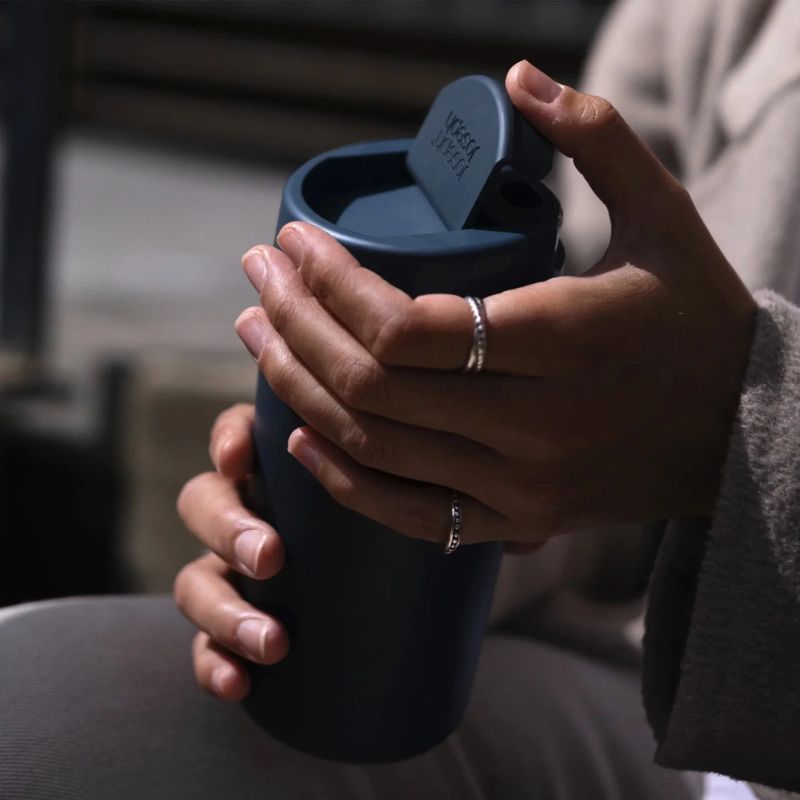 Joseph Joseph Sipp Blue Travel Mug Large With Hygienic Lid 454Ml