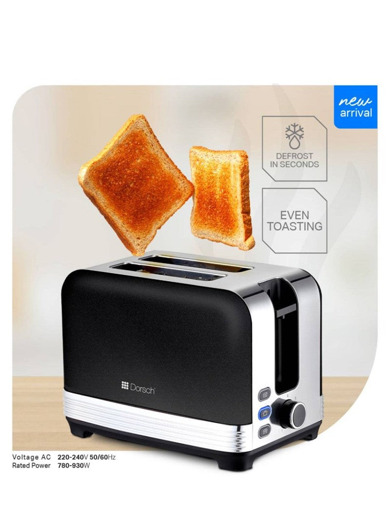 Dorsch 930W Stainless Steel Vintage Retro Bread Toaster With 7 Cokking