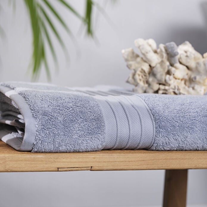 Karaca Home Aquasoft 100% Cotton Bath Towel 85x150 cm - Blue , 200.20.01.0657
