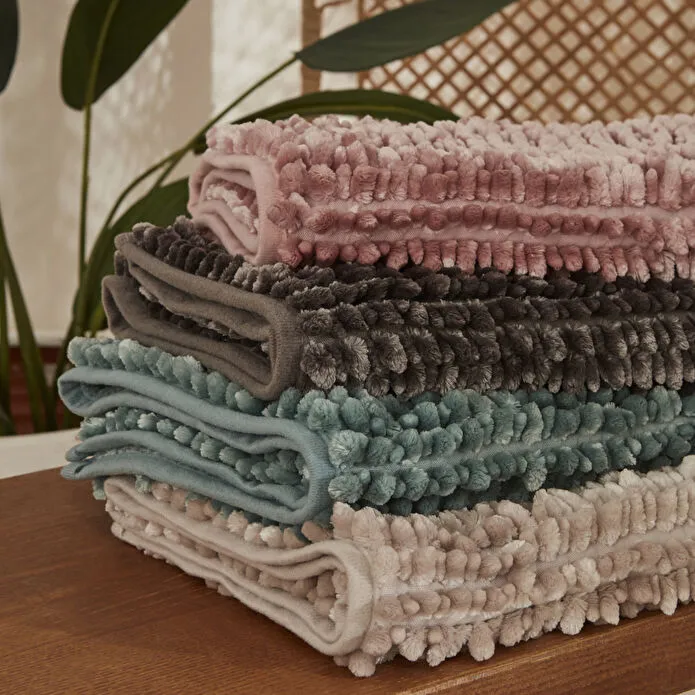 Karaca Home Jules Pasta Bathroom Mat 60x90 cm - Pink, 200.22.11.0495