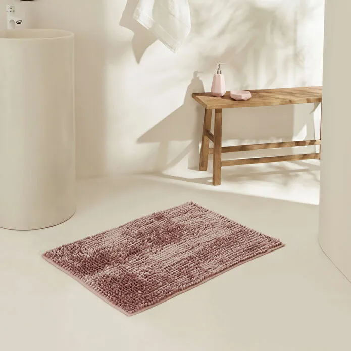 Karaca Home Jules Pasta Bathroom Mat 60x90 cm - Pink, 200.22.11.0495