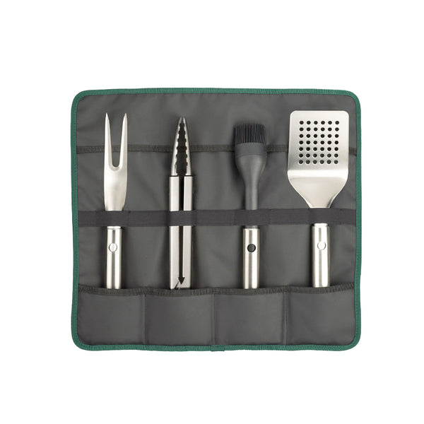 Joseph Joseph GrillOut 4-Piece Stainless Steel BBQ Utensil Set with Storage Case