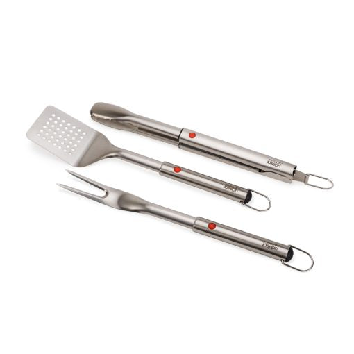 Joseph Joseph GrillOut 3-Piece Stainless Steel BBQ Utensil Set