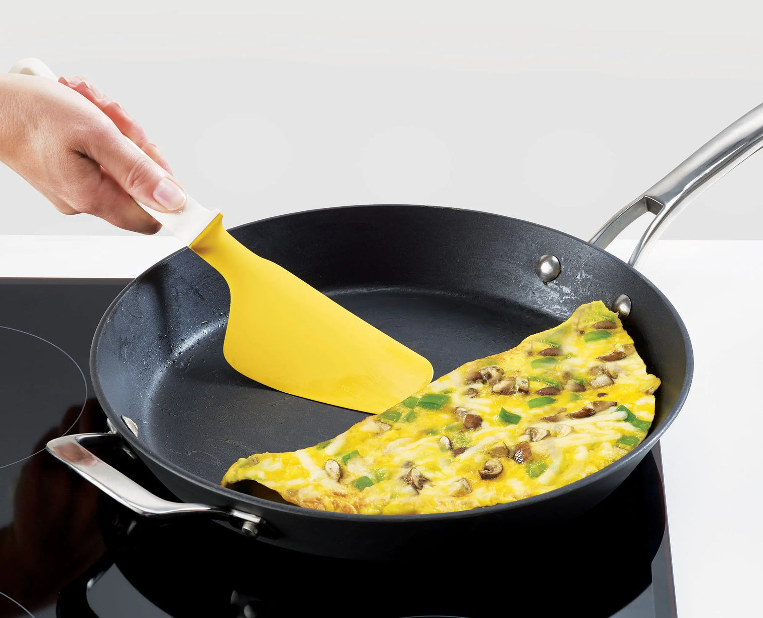 Joseph Joseph Elevate Yellow Egg Spatula