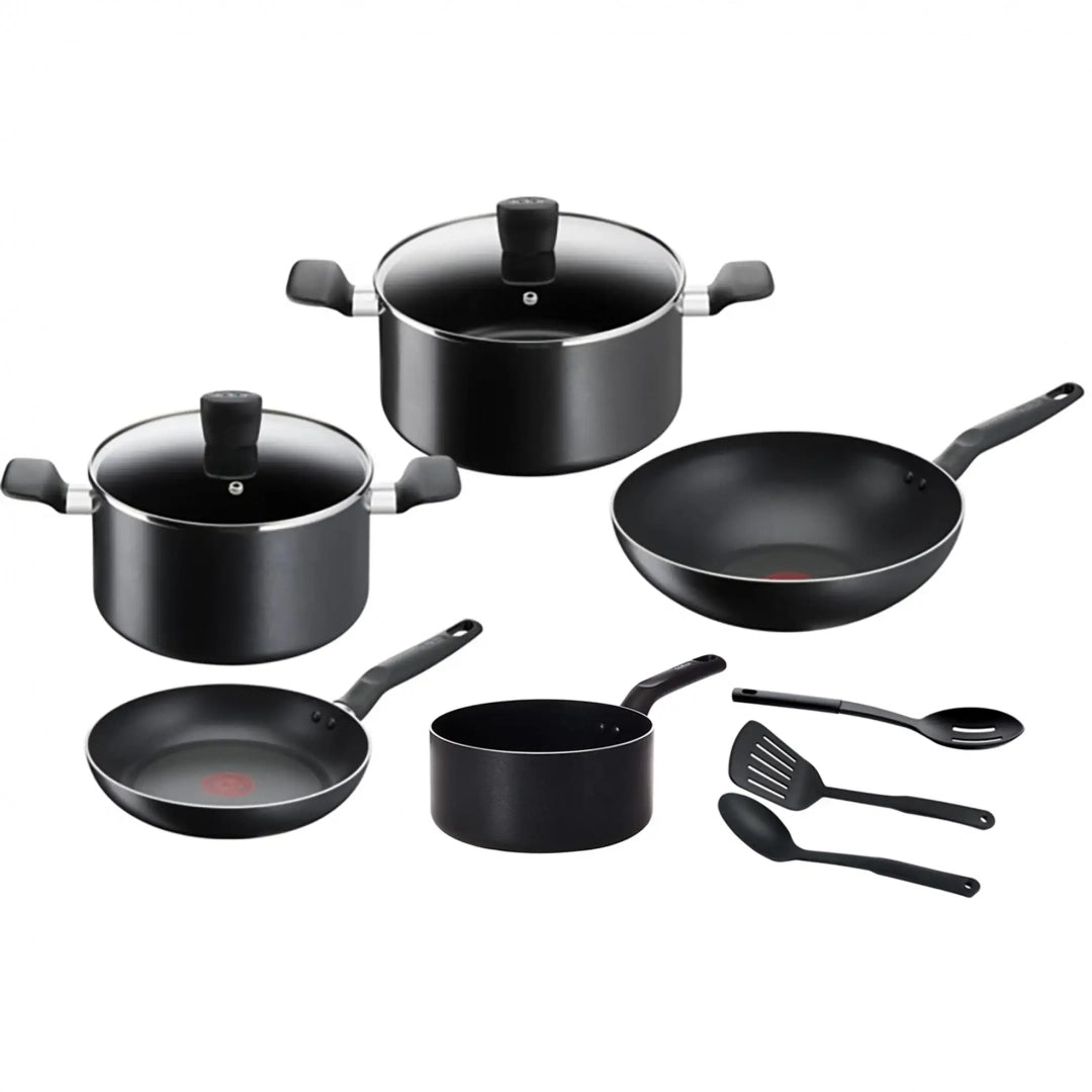 Tefal B459SA85 Super Cook 10-Piece Non-Stick Cookware Set