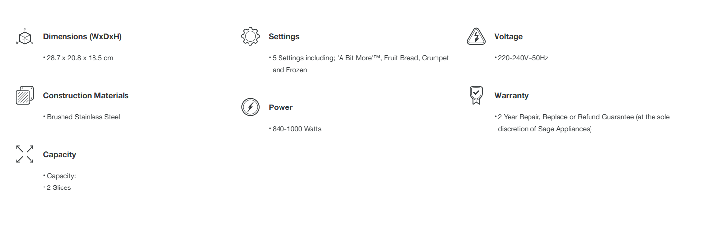 Sage The 'A Bit More Toaster 2 Slice