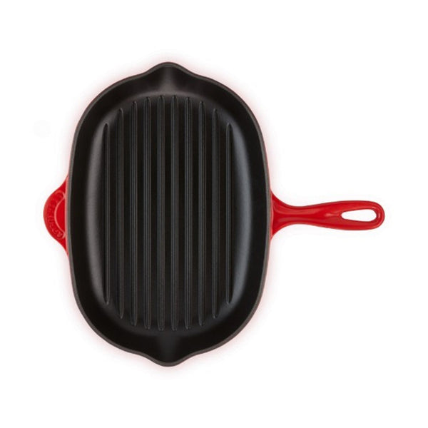 Le Creuset Oval Skillet Grill Evo 32Cm (Cherry)