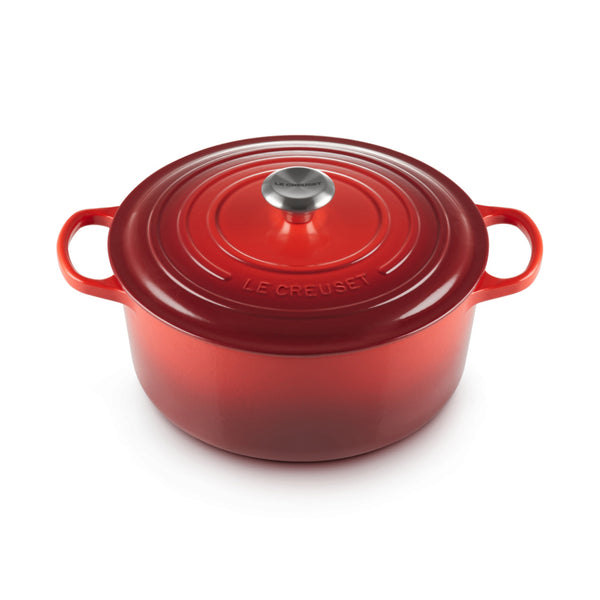 Le Creuset Round French Oven Evo 24cm – Cherry, Cast Iron