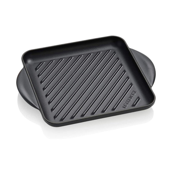 Le Creuset Traditional Square Grill 24cm – Satin Black Cast Iron
