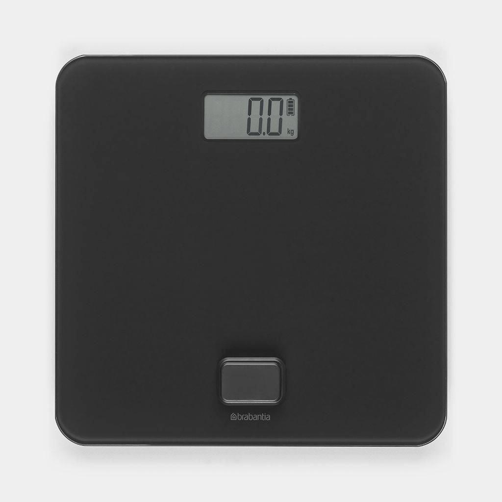 Brabantia Battery-Free Digital Bathroom Scale – Dark Grey