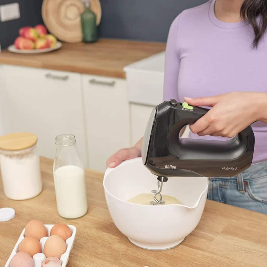 Braun MultiMix 2 HM2110 hand mixer black view 5