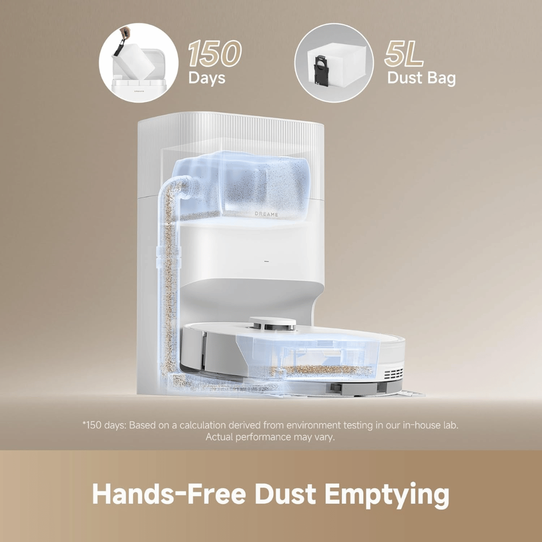 Dreame D20 Plus Robot Vacuum Mop 13000Pa Auto Empty Smart Pathfinder Black