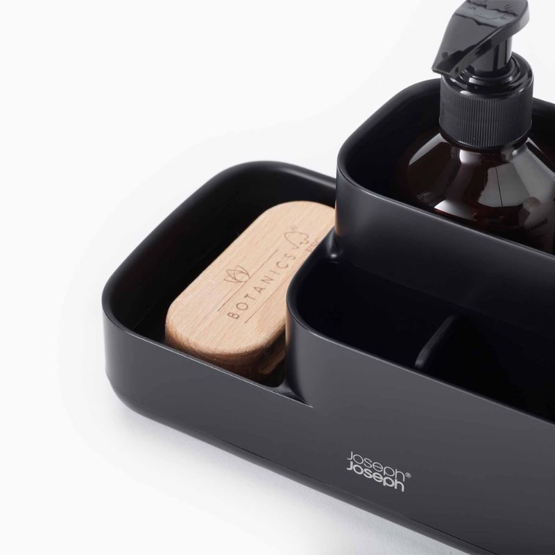 Joseph Joseph Easystore Matt Black Bathroom Storage Caddy