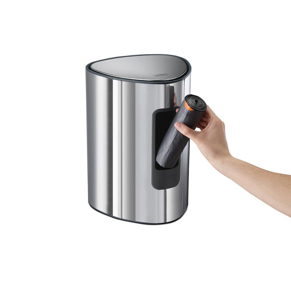 Joseph Joseph EasyStore Luxe 5L stainless steel pedal bin – view 3