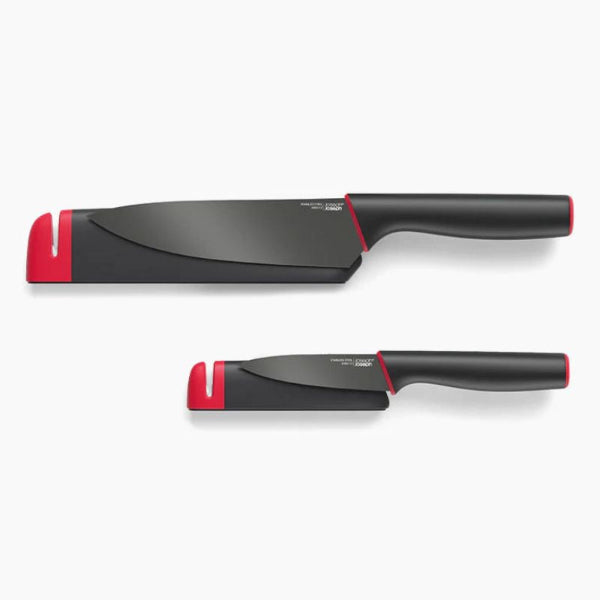 Joseph Joseph Slice and Sharpen 2-Piece Knife Set 10146 Integrated Sharpener