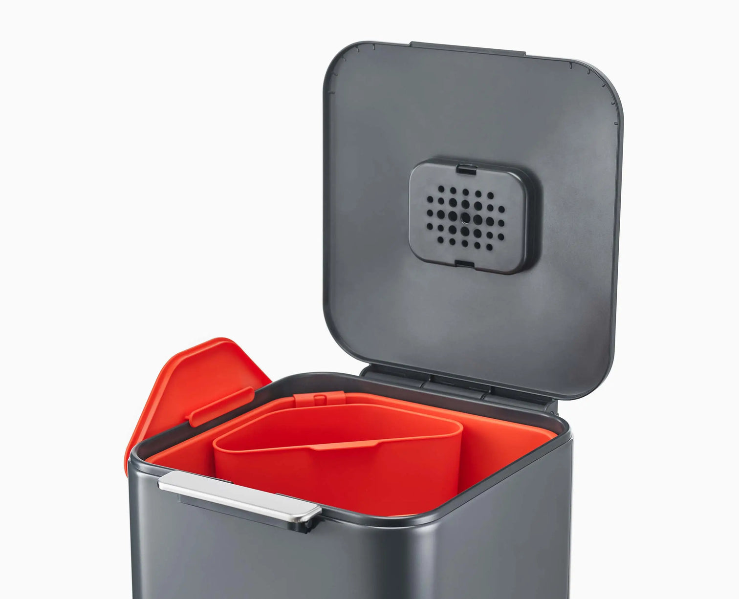 Joseph Joseph Totem Compact 40L Waste Recycling Vertical Trash Bin Graphite