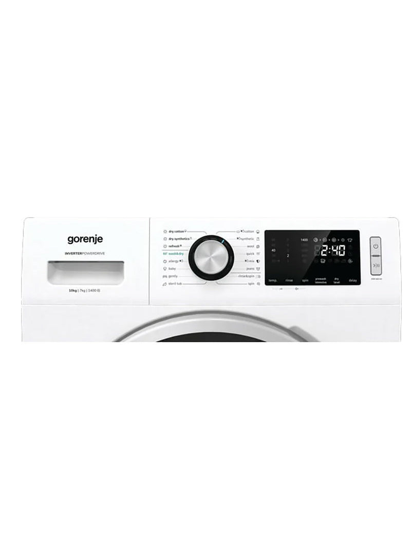 Gorenje Washer + Dryer Front Load 10/6 Kg 1400 Rpm White